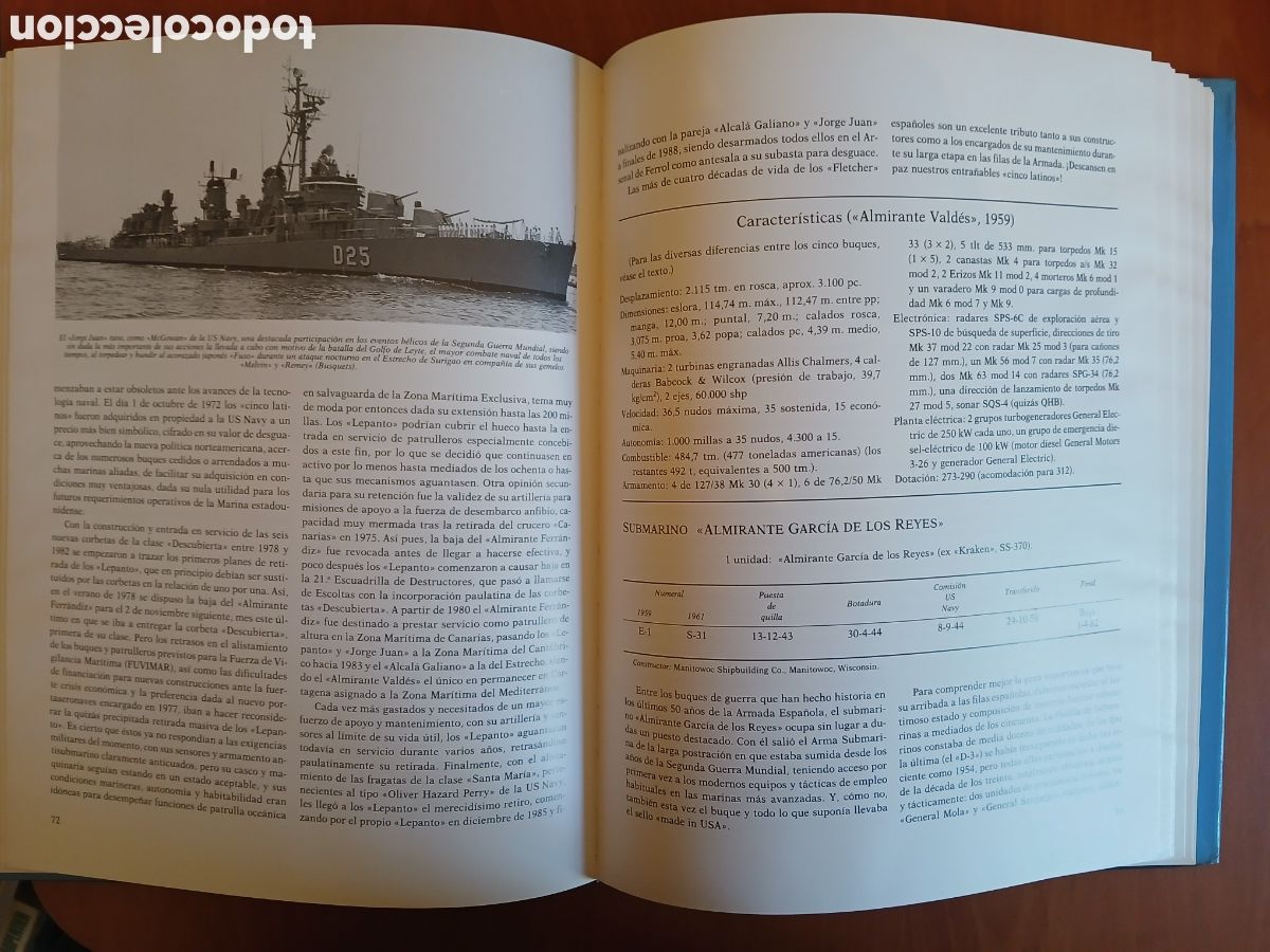Libros de segunda mano: Buques de la Armada Espa&ntilde;ola. Juan Luis Coello Lillo. - Foto 11