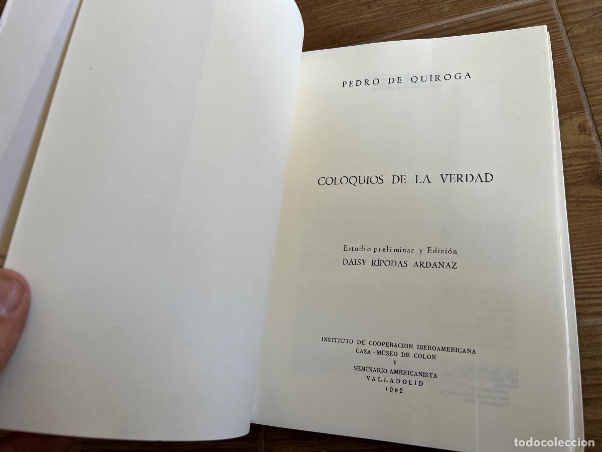 Libros de segunda mano: COLOQUIOS DE LA VERDAD - QUIROGA, Pedro de - Foto 8