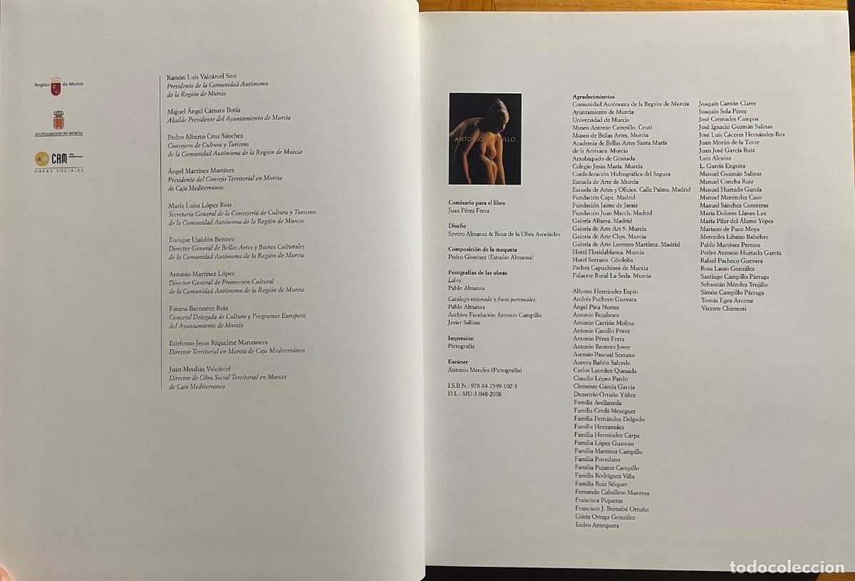 Libros de segunda mano: MURCIA- ESCULTURA- ANTONIO CAMPILLO- 2008 - Foto 2