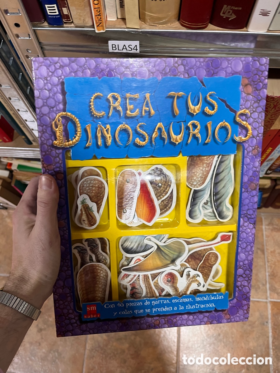 Libri di seconda mano: BLAS4 CREA TUS DINOSAURIOS con piezas - hojas en carton&eacute;