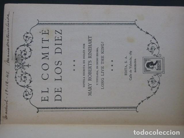 Libros de segunda mano: Mary Roberts Rinehart - El comit&eacute; de los diez - Foto 3