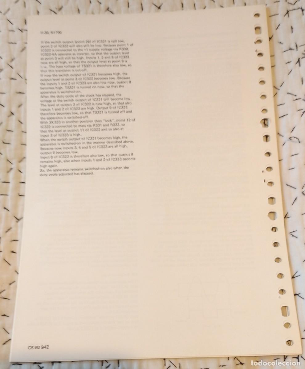 Libros de segunda mano: Libreto de Manual de servicio Video Philips N1700. - Foto 2