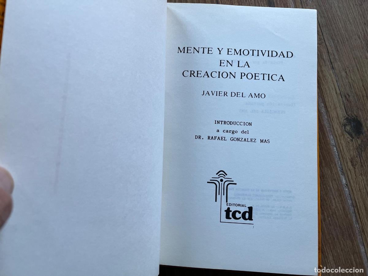 Libros de segunda mano: MENTE Y EMOTIVIDAD. JAVIER DEL AMO - Foto 5