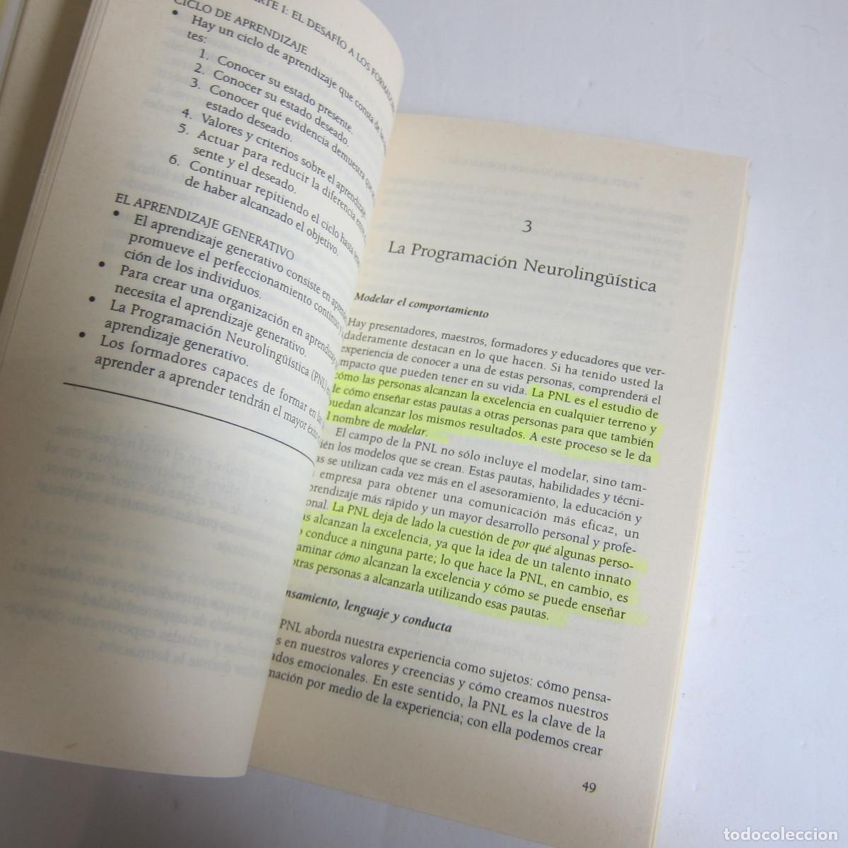 Libros de segunda mano: PNL PARA FORMADORES - JOSEPH O&acute;CONNOR (URANO) MANUAL - Foto 7