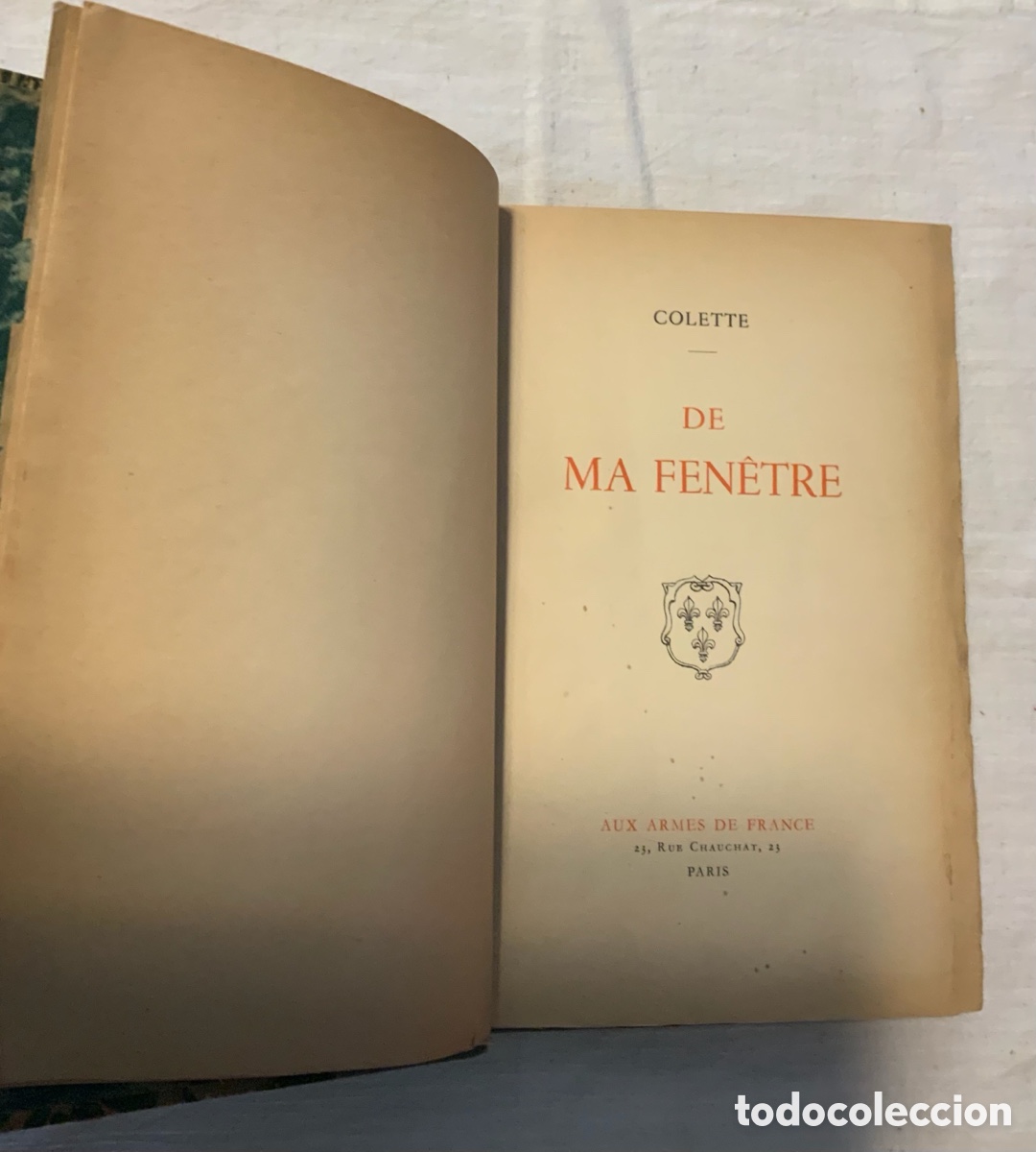 Libros de segunda mano: Colette. De ma fen&ecirc;tre. 1942 - Foto 2