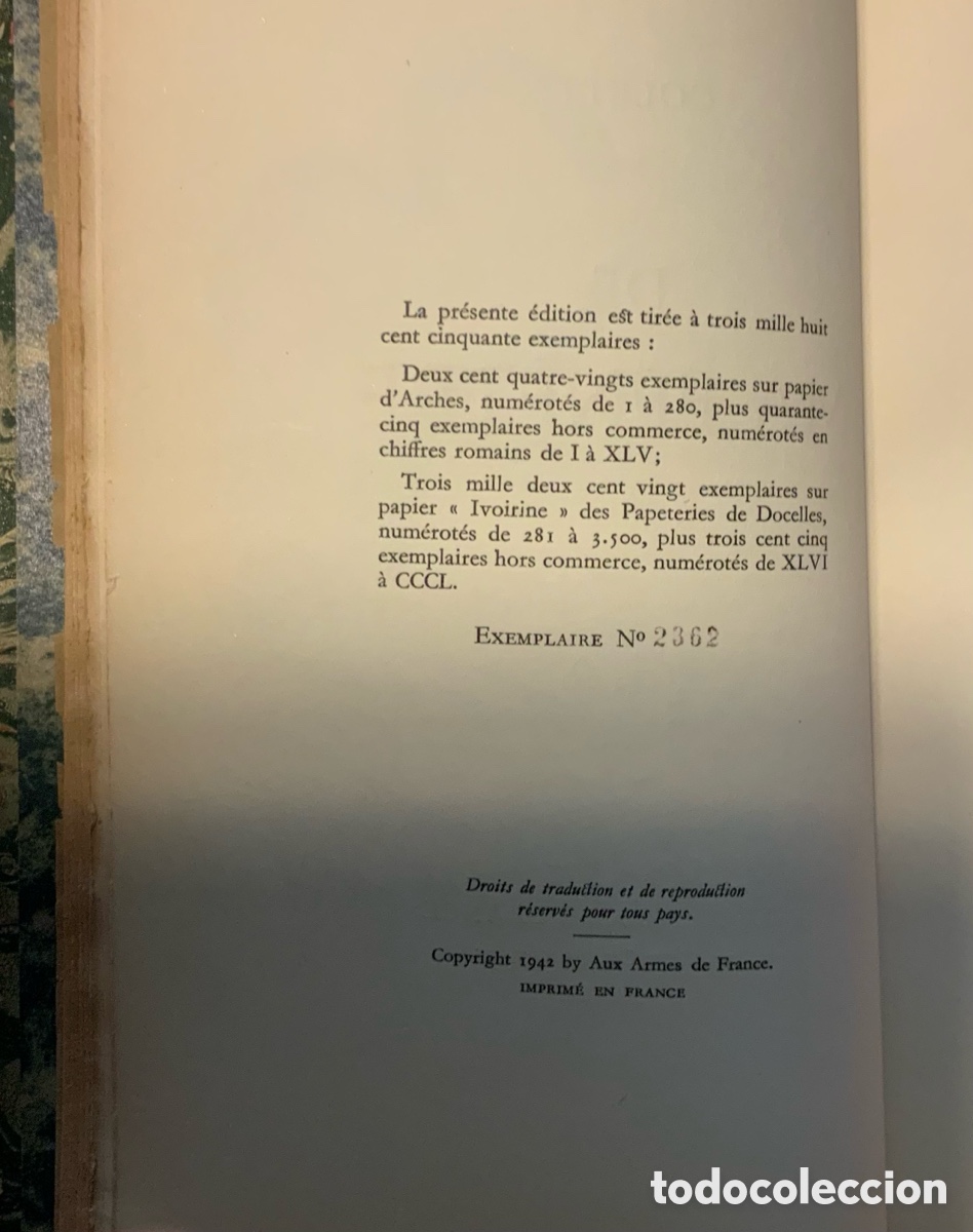 Libros de segunda mano: Colette. De ma fen&ecirc;tre. 1942 - Foto 6