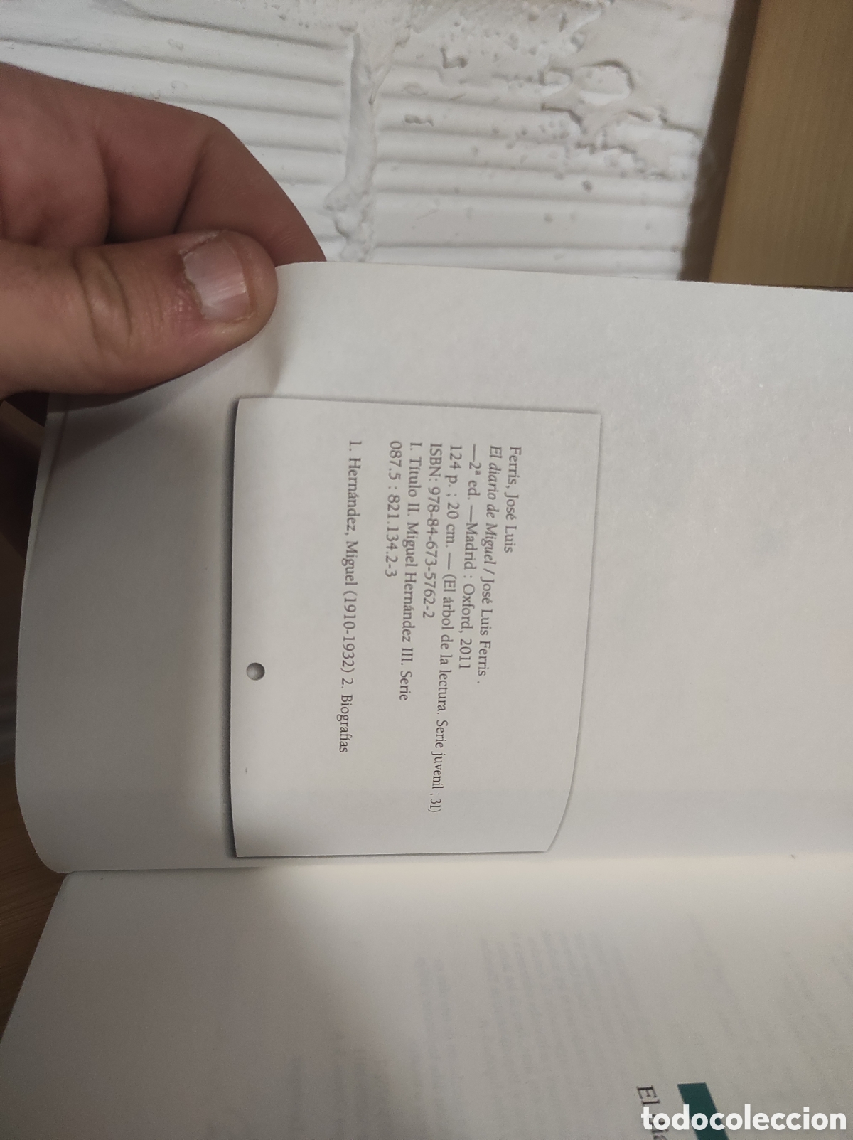 Libros de segunda mano: El diario de Miguel: Ferris, Jos&eacute; Luis - Foto 3