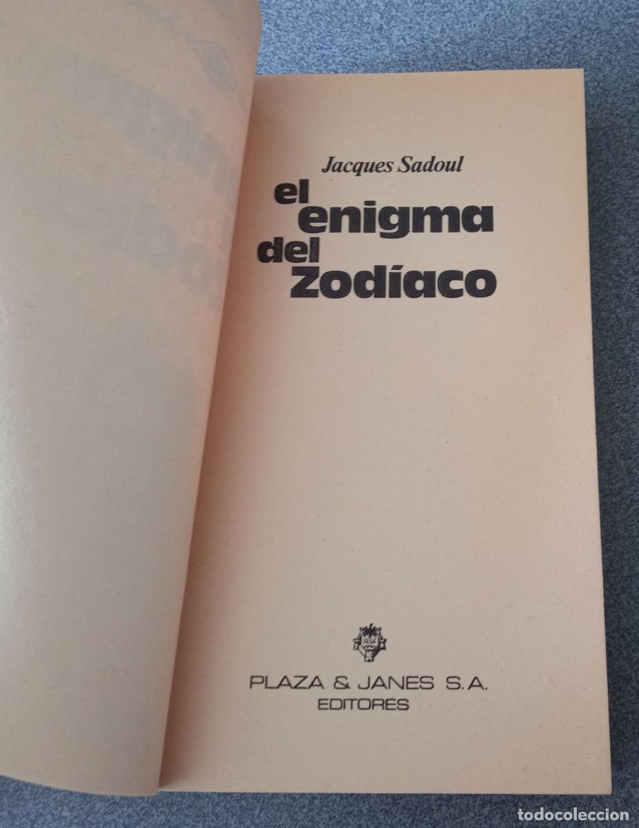 Libros de segunda mano: El Enigma Del Zodiaco Jacques Sadoul - Foto 3