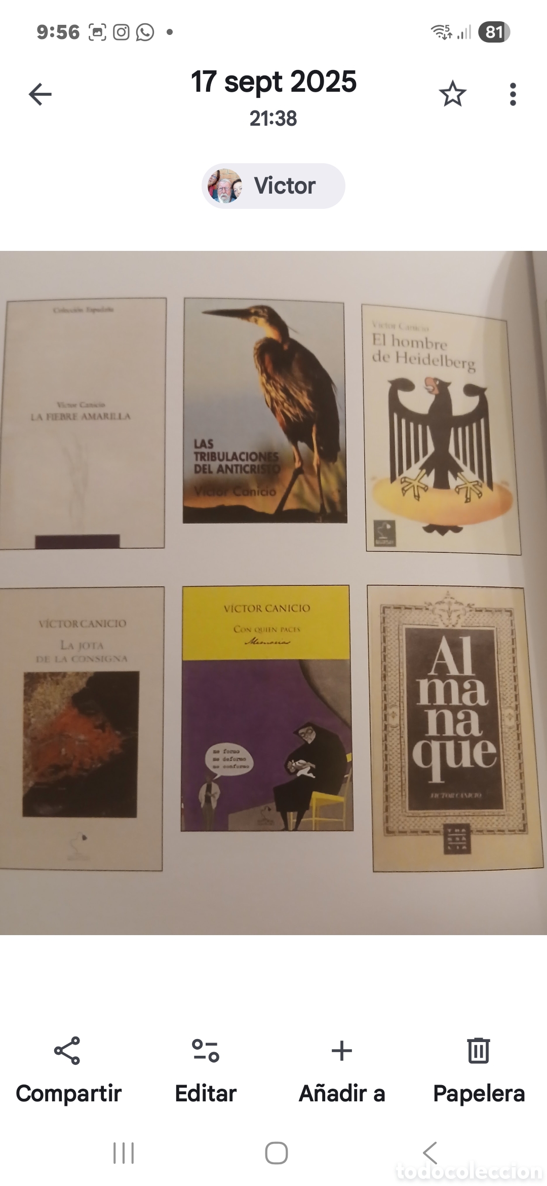 Libros de segunda mano: La Conspiraci&oacute;n De Las Neuronas. Victor Canicio. - Foto 9