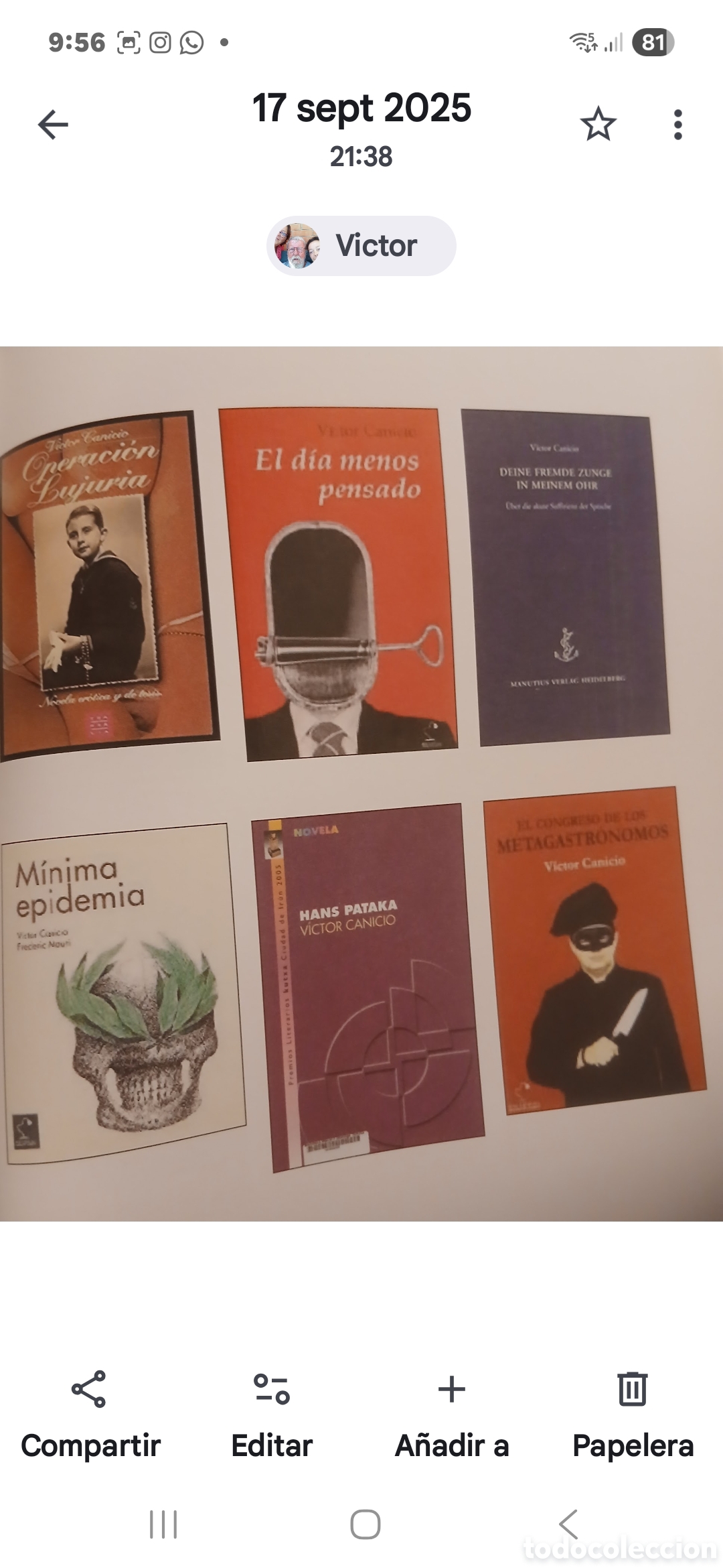 Libros de segunda mano: La Conspiraci&oacute;n De Las Neuronas. Victor Canicio. - Foto 10