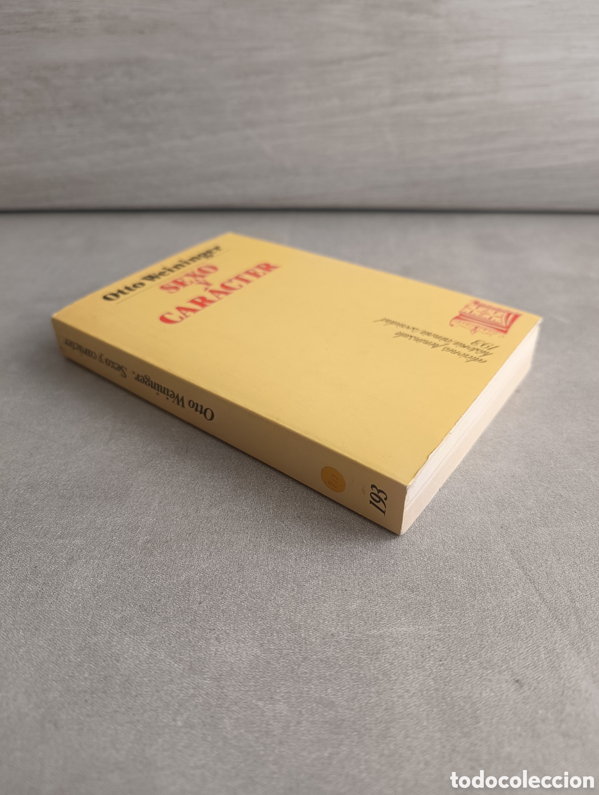 Libros de segunda mano: SEXO Y CAR&Aacute;CTER. OTTO WEININGER. - Foto 3