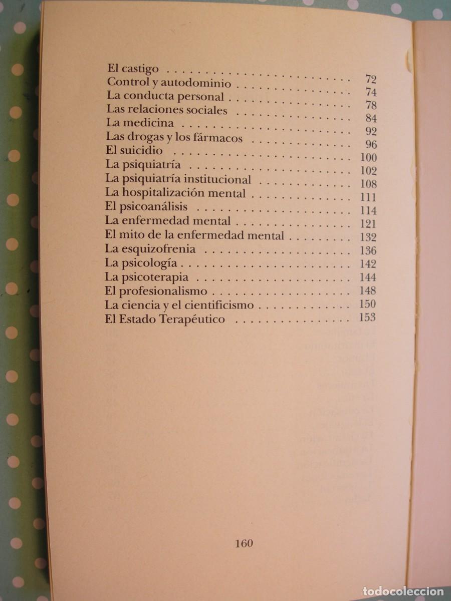 Libros de segunda mano: EL SEGUNDO PECADO / THOMAS SZASZ / - Foto 3