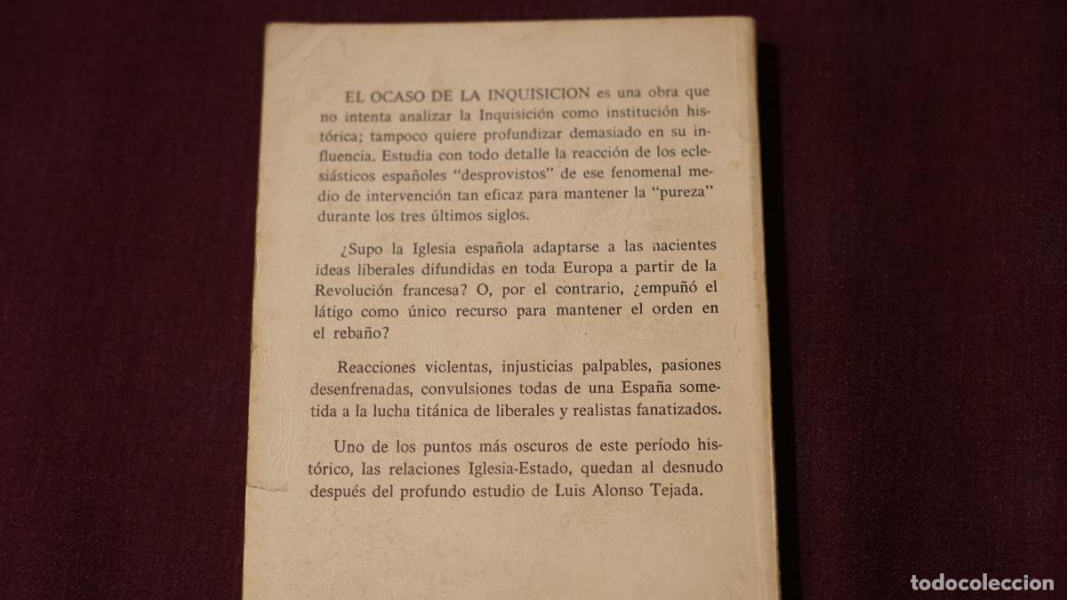 Libros de segunda mano: Lu&iacute;s Alonso Tejada - Ocaso de inquisici&oacute;n - Zero 1969 - Foto 3