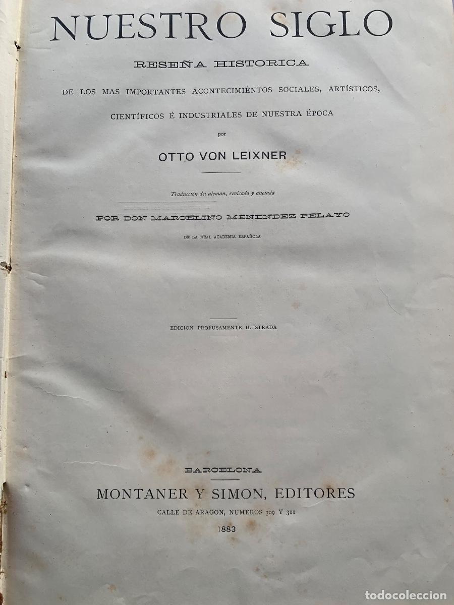 Libros de segunda mano: Nuestro Siglo. Rese&ntilde;a Hist&oacute;rica - Foto 2