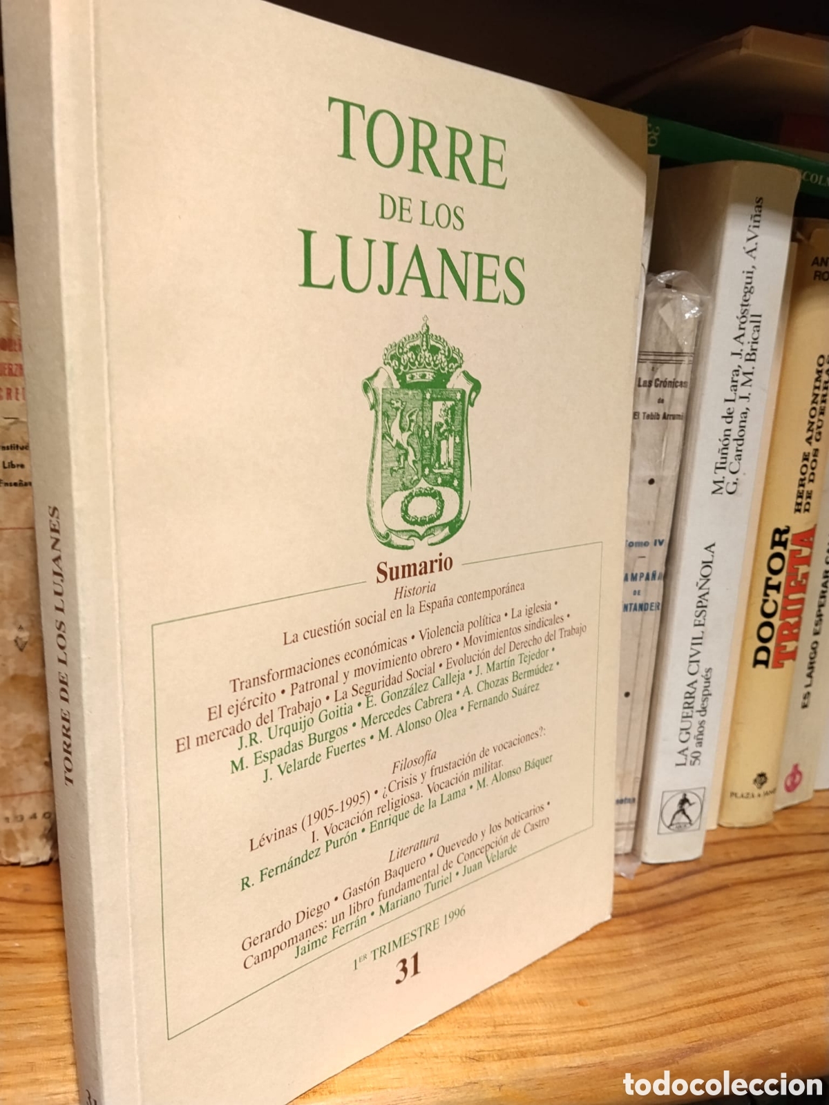 Second hand books: Torre de los Lujanes Revista de Difusi&oacute;n Cultural, N&ordm;31, 1er Trimestre 1996 - J. L&oacute;pez-Cancio Fdez.