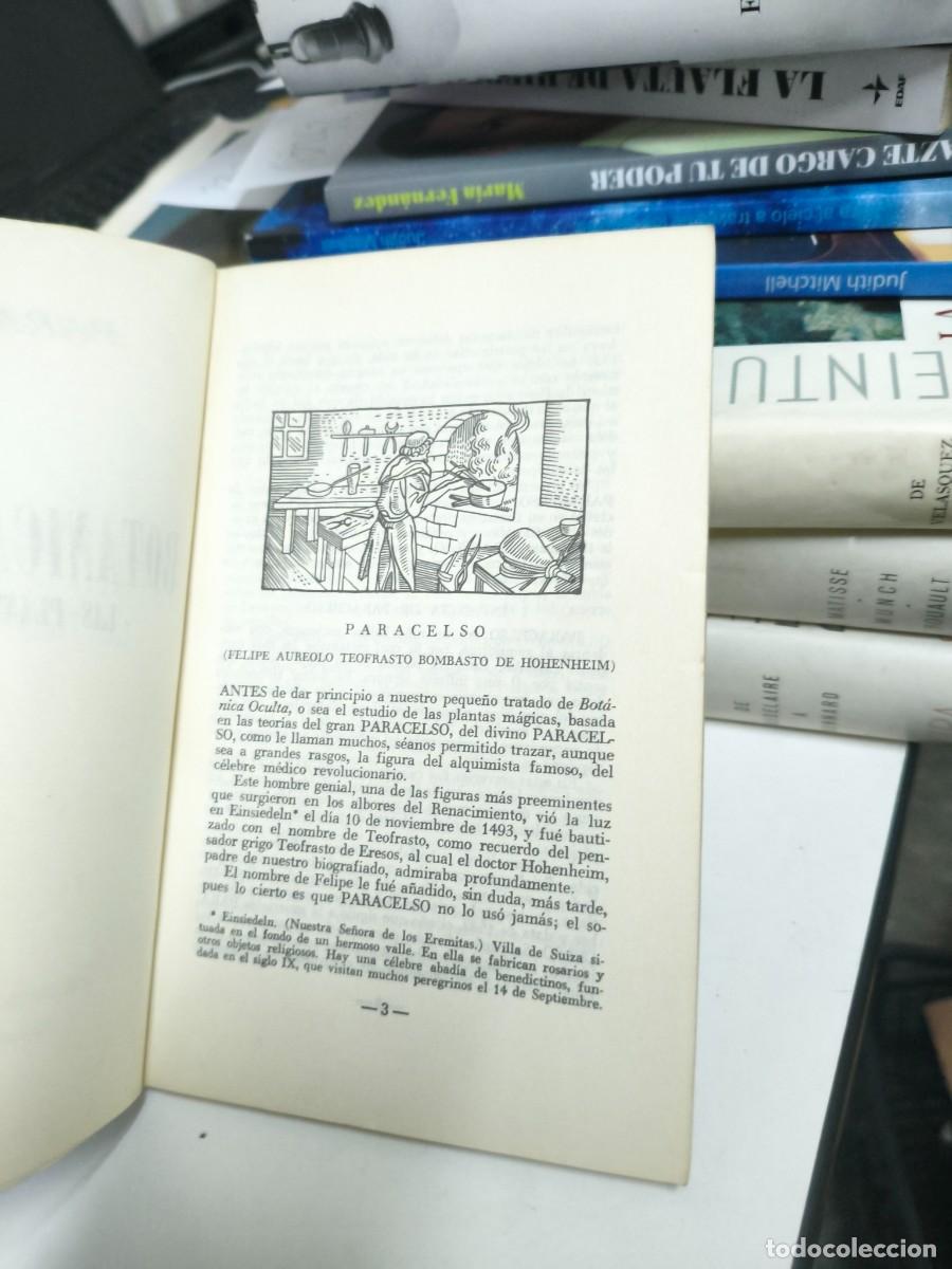 Libros de segunda mano: Bot&aacute;nica oculta Paracelso - Foto 3