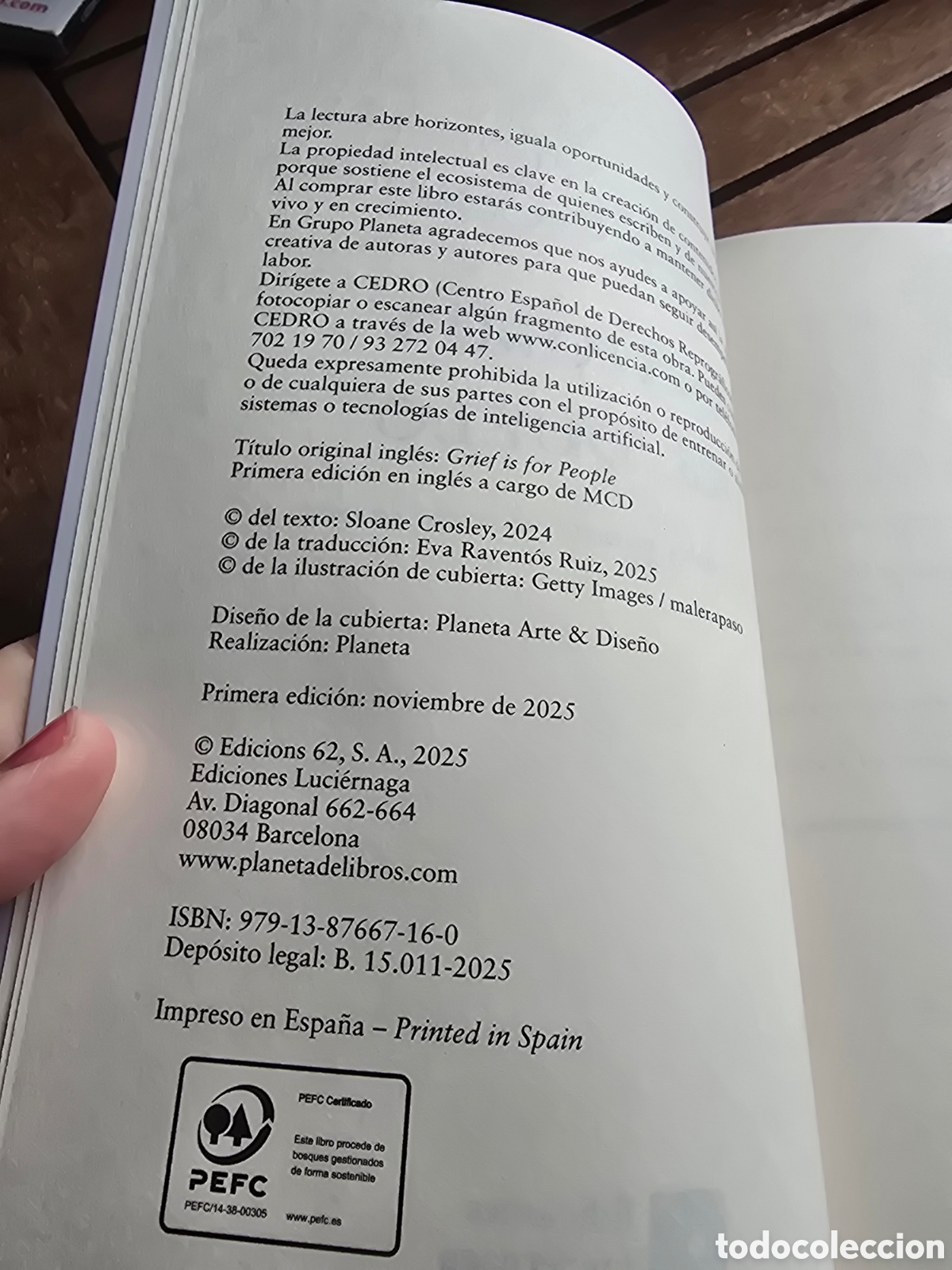 Libros de segunda mano: Anatom&iacute;a del duelo Crosley, Sloane LUCIERNAGA EDICIONES 2025 autoayuda - Foto 3