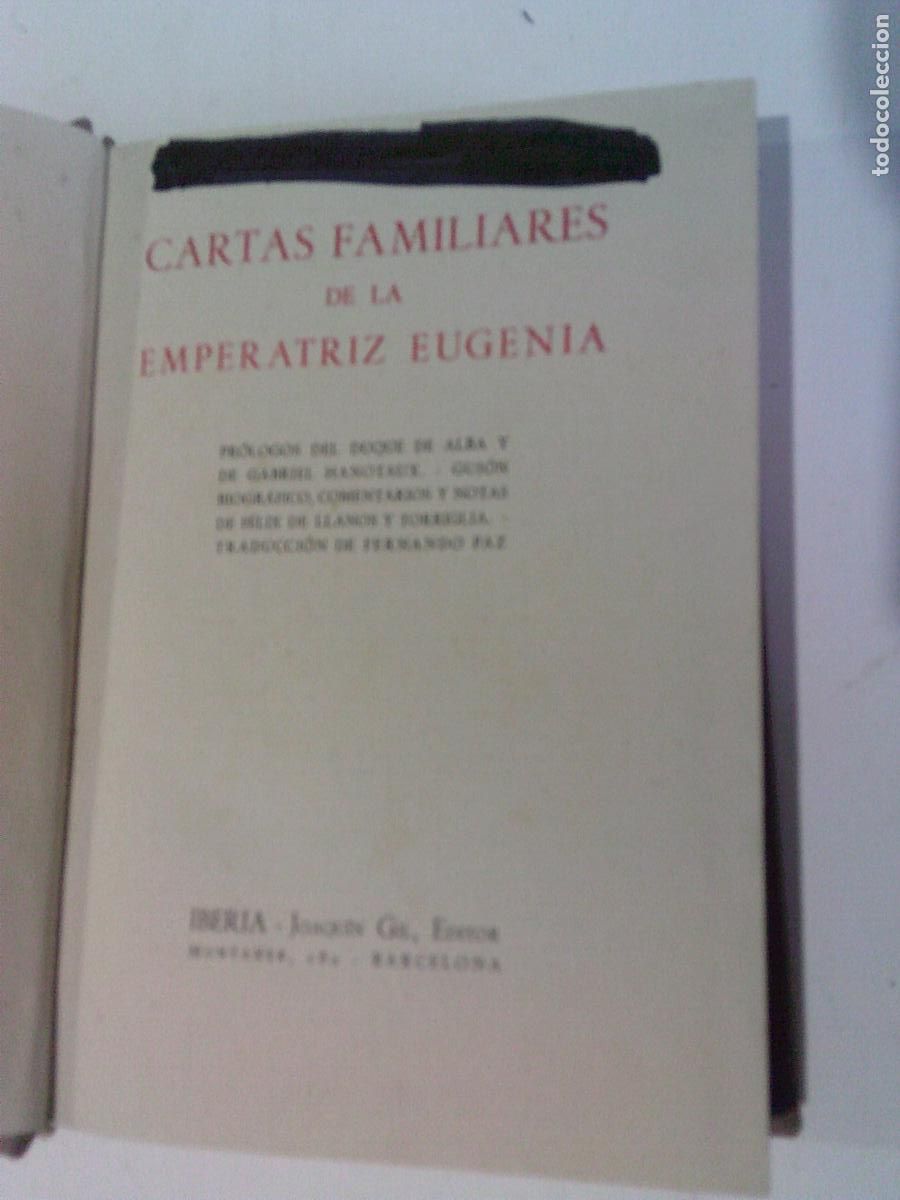 Libros de segunda mano: Cartas familiares de la Emperatriz Eugenia - Foto 3