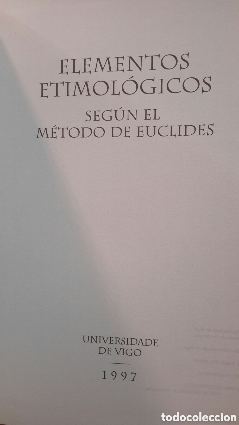 Libros de segunda mano: Elementos etimologicos segun el m&eacute;todo de Euclides - Foto 1