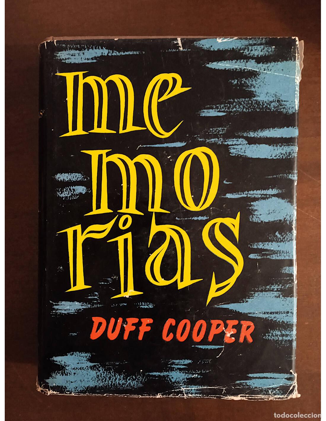 Libros de segunda mano: MEMORIAS. COOPER, Duff. Editorial AHR. 1974. - Foto 1