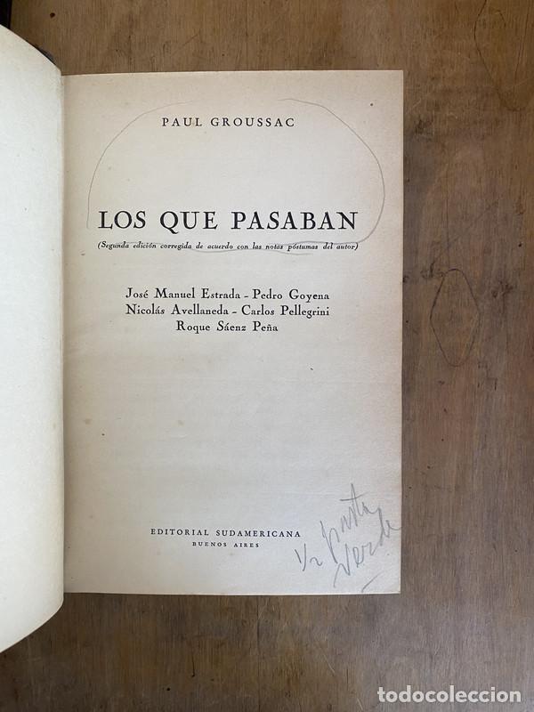 Libros de segunda mano: Los que pasaban - Groussac Paul - Foto 1