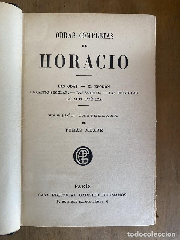 Libros de segunda mano: Obras completas - Horacio - Foto 1