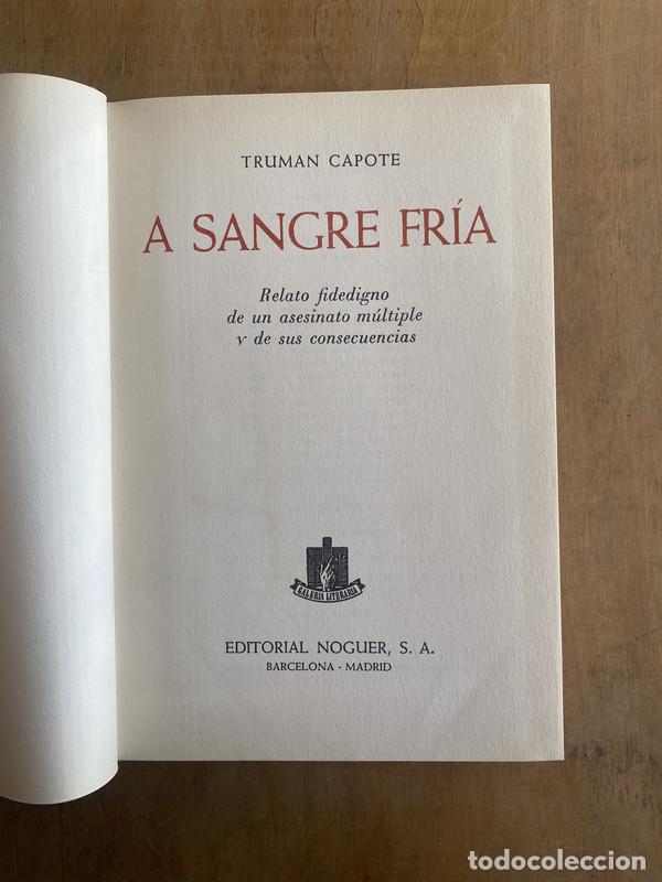 Libros de segunda mano: A sangre fr&iacute;a - Truman Capote - Foto 1