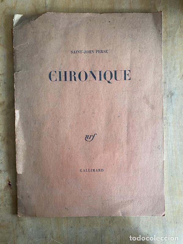 Libros de segunda mano: Chronique - Perse Saint John - Foto 1