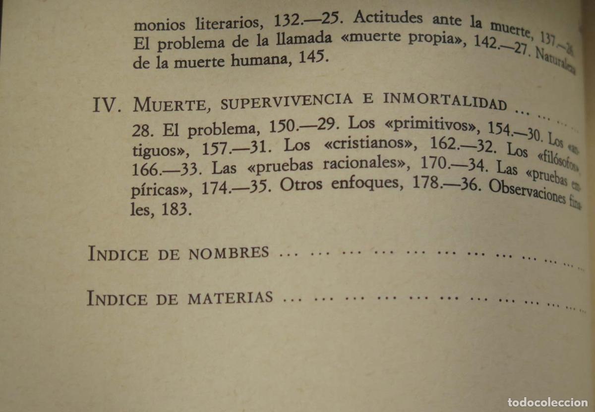 Libros de segunda mano: Jos&eacute; Ferrater Mora El ser y la muerte - Foto 3