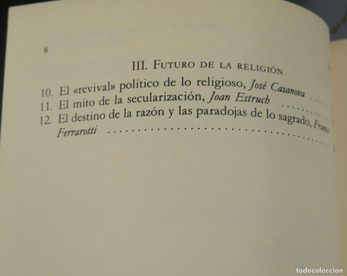 Libros de segunda mano: Formas modernas de religi&oacute;n D&iacute;az-Salazar - Foto 3
