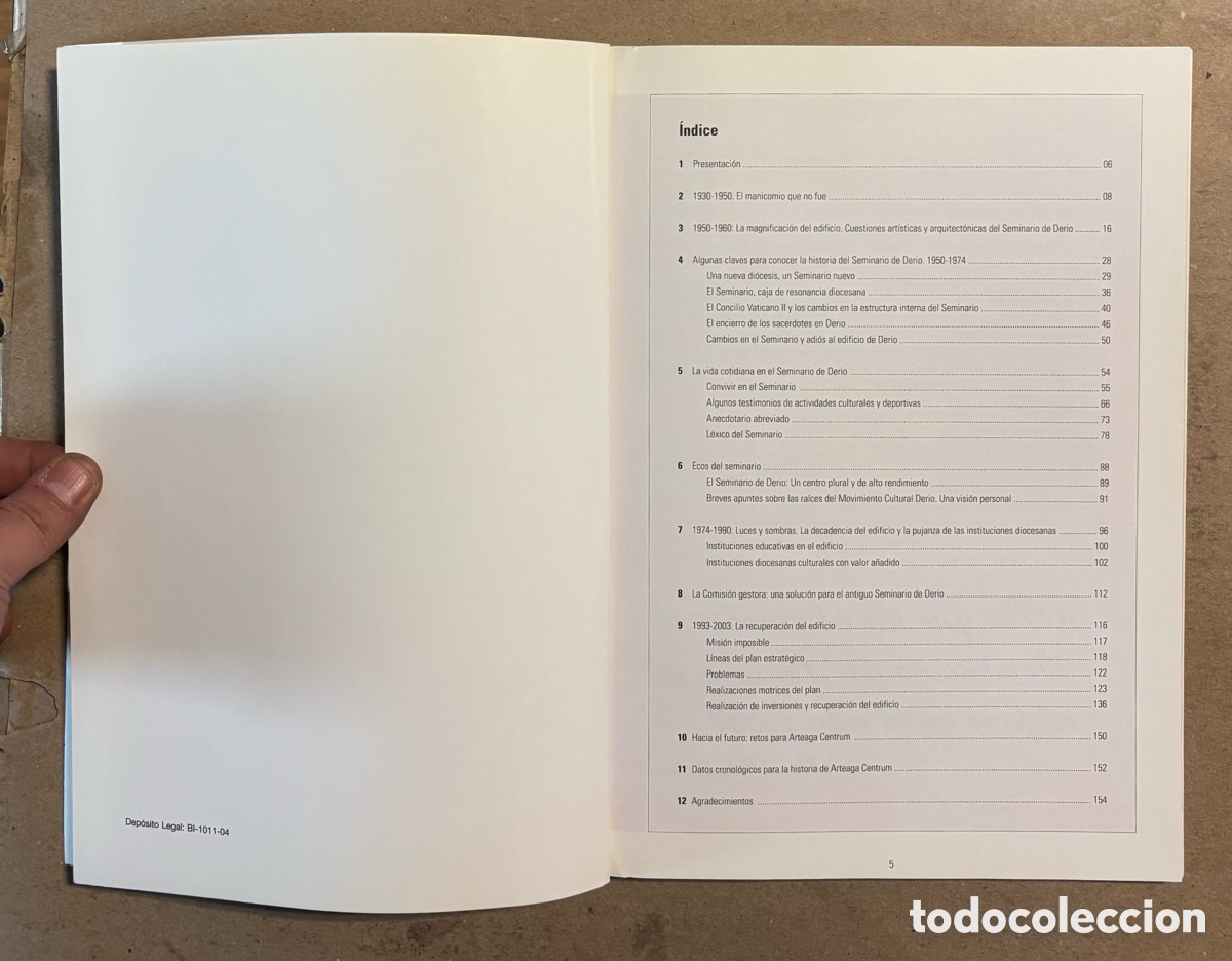 Libros de segunda mano: &iquest;QU&Eacute; PAS&Oacute; CON EL SEMINARIO DE DERIO? DE MANICOMIO A ARTEAGA CENTRUM. HISTORIA DE UN EDIFICIO - Foto 2