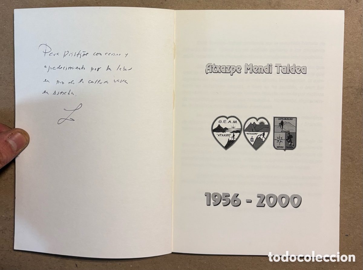 Libros de segunda mano: ATXAZPE MENDI TALDEA (1956-2000). ERANDIO. - Foto 2