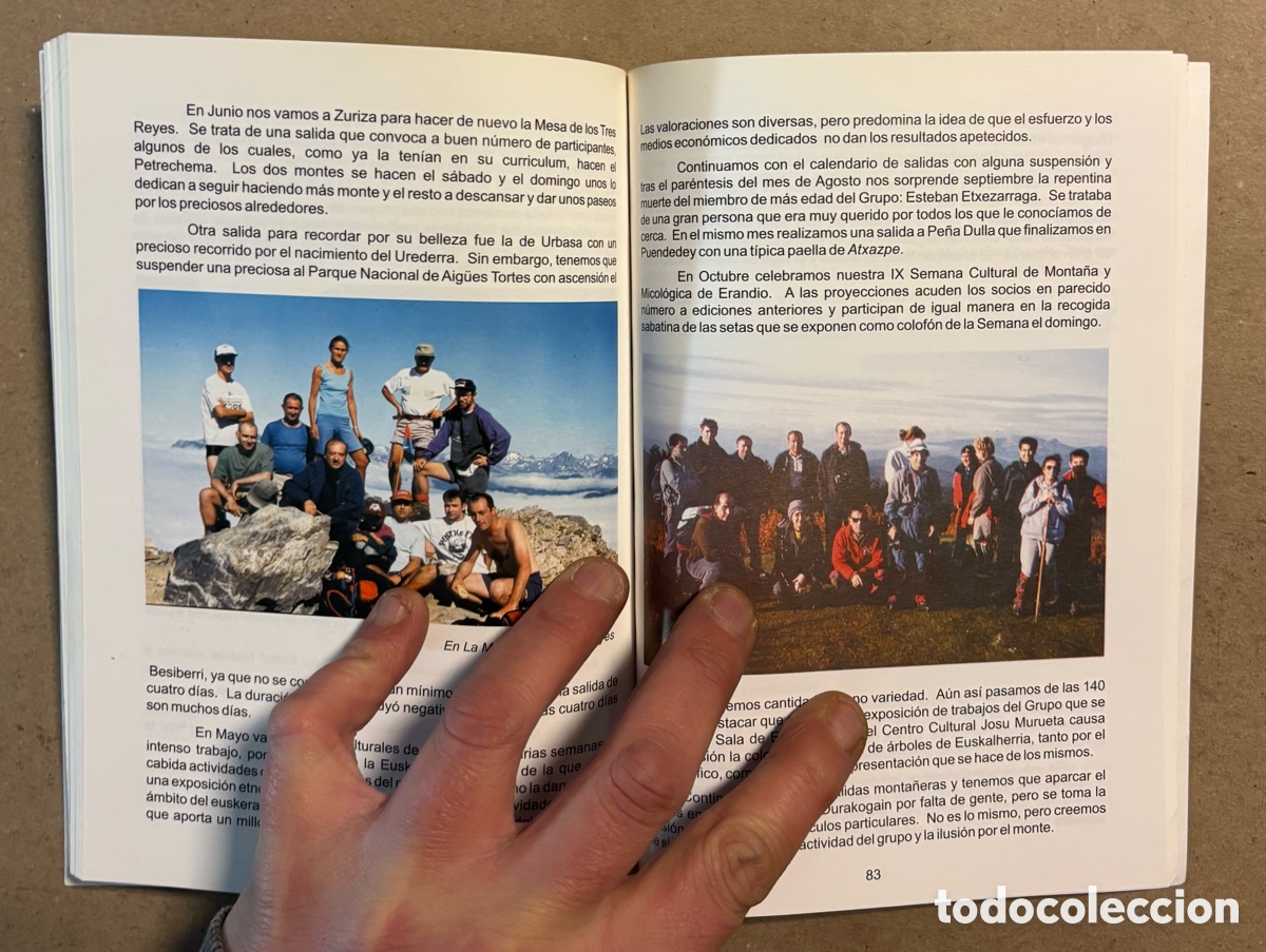 Libros de segunda mano: ATXAZPE MENDI TALDEA (1956-2000). ERANDIO. - Foto 6