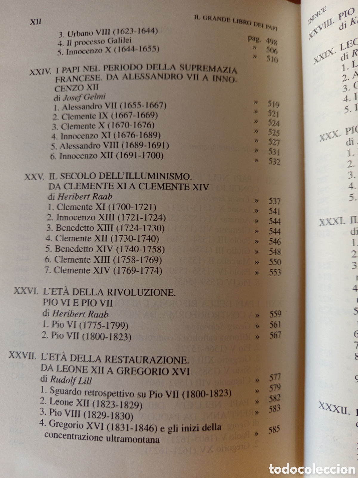 Libros de segunda mano: IL GRANDE LIBRO DEI PAPI. VOLUME PRIMO + VOLUME SECONDO (M. GRESCHAT) - Foto 16