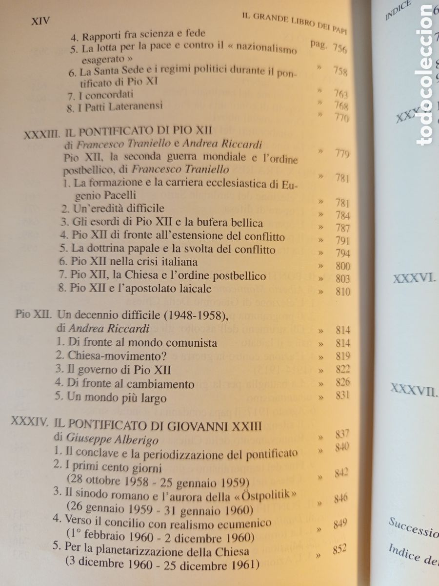 Libros de segunda mano: IL GRANDE LIBRO DEI PAPI. VOLUME PRIMO + VOLUME SECONDO (M. GRESCHAT) - Foto 18