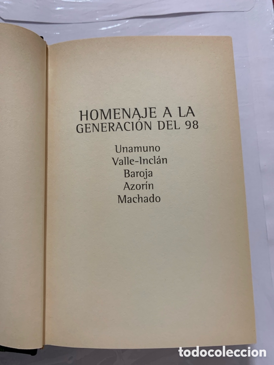Libros de segunda mano: Homenaje a la generaci&oacute;n del 98, varios autores. - Foto 2