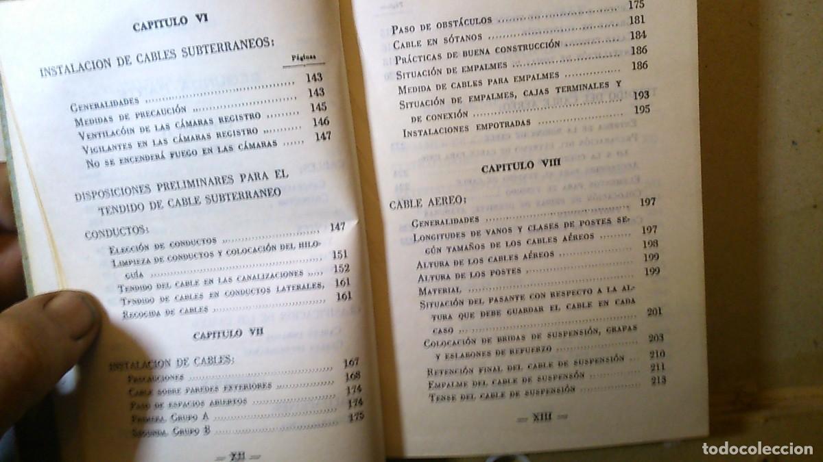 Libros de segunda mano: MANUAL DEL EMPALMADOR. Compa&ntilde;&iacute;a Telef&oacute;nica. 1971 - Foto 5