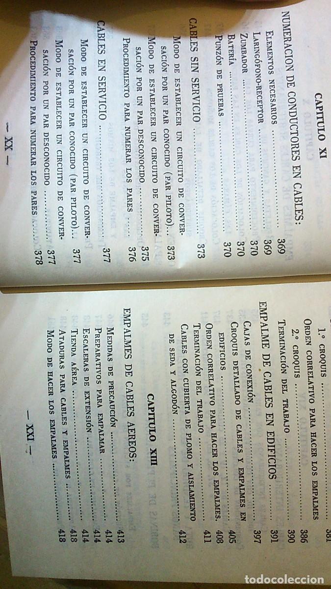 Libros de segunda mano: MANUAL DEL EMPALMADOR. Compa&ntilde;&iacute;a Telef&oacute;nica. 1971 - Foto 7