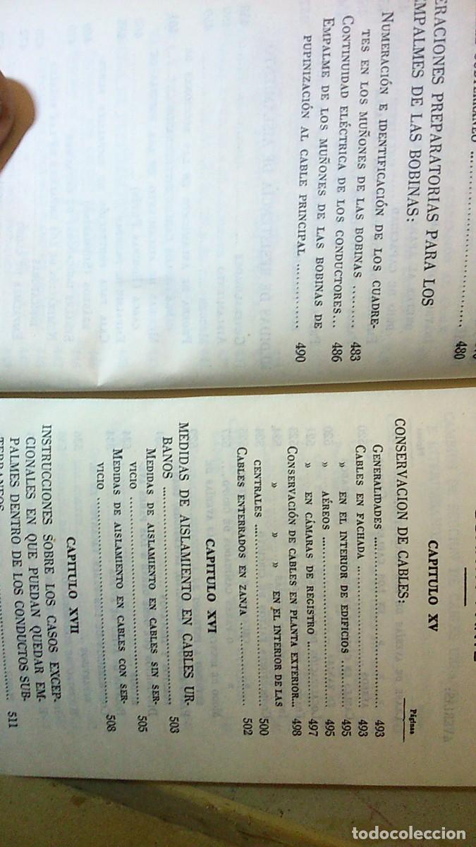 Libros de segunda mano: MANUAL DEL EMPALMADOR. Compa&ntilde;&iacute;a Telef&oacute;nica. 1971 - Foto 9