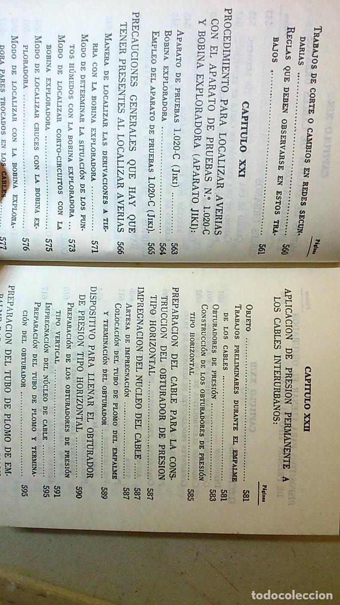 Libros de segunda mano: MANUAL DEL EMPALMADOR. Compa&ntilde;&iacute;a Telef&oacute;nica. 1971 - Foto 13