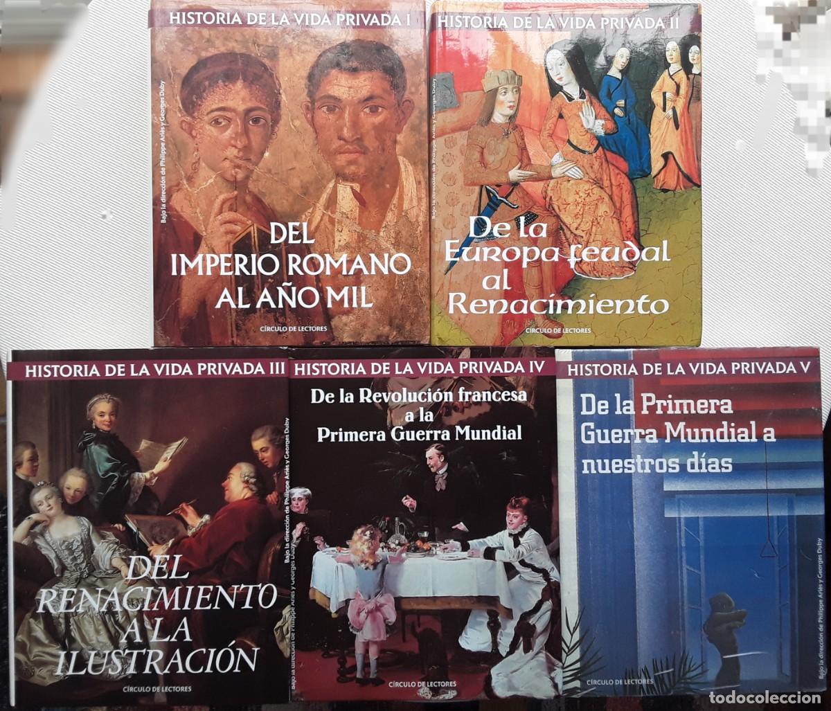 Libros de segunda mano: HISTORIA DE LA VIDA PRIVADA. CINCO TOMOS. COMPLETA. - Foto 1