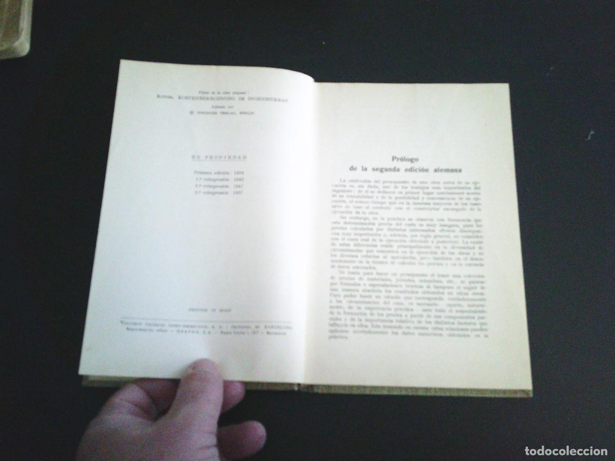 Libros de segunda mano: EL PRECIO DE COSTE EN LA CONSTRUCCION - H. RITTER - EDITORIAL LABOR -CJ 247 - Foto 5
