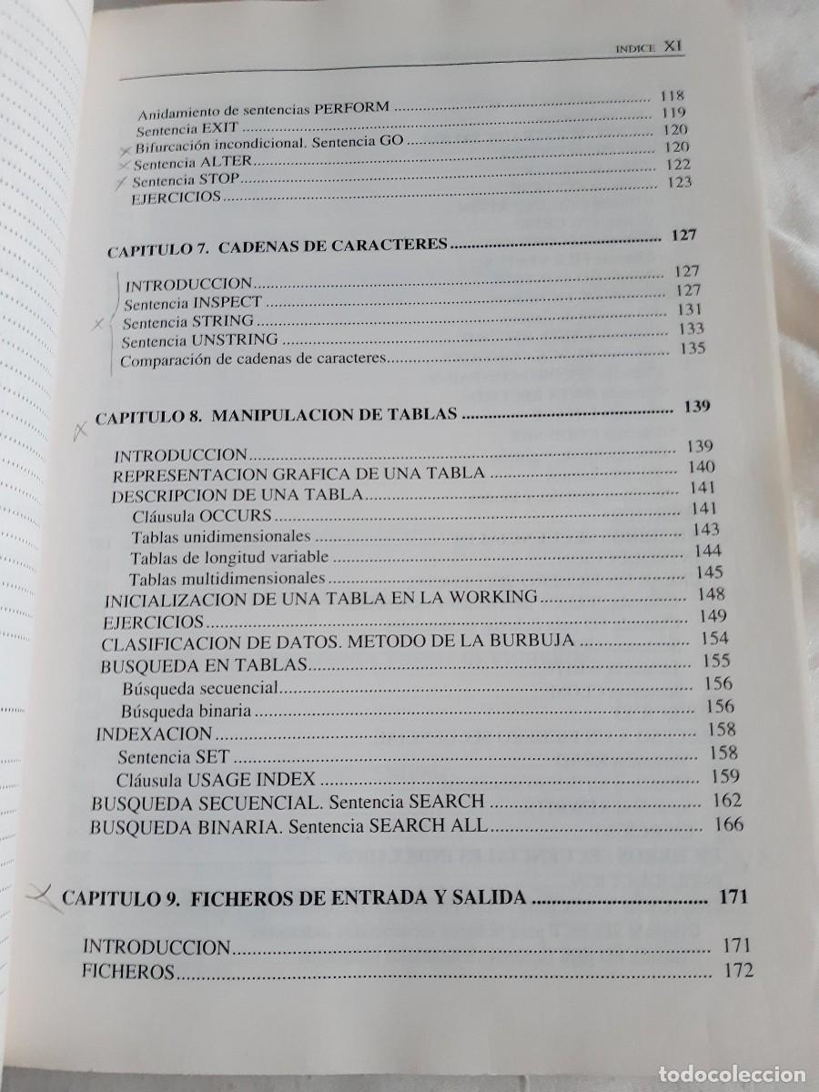 Libros de segunda mano: FRANCISCO JAVIER CEBALLOS. CURSO DE PROGRAMACI&Oacute;N RM / COBOL-85 - Foto 5