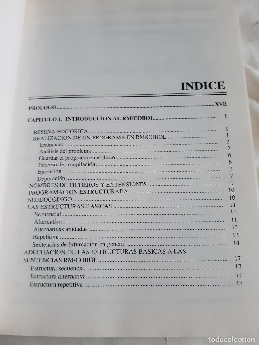 Libros de segunda mano: FRANCISCO JAVIER CEBALLOS. CURSO DE PROGRAMACI&Oacute;N RM / COBOL-85 - Foto 7