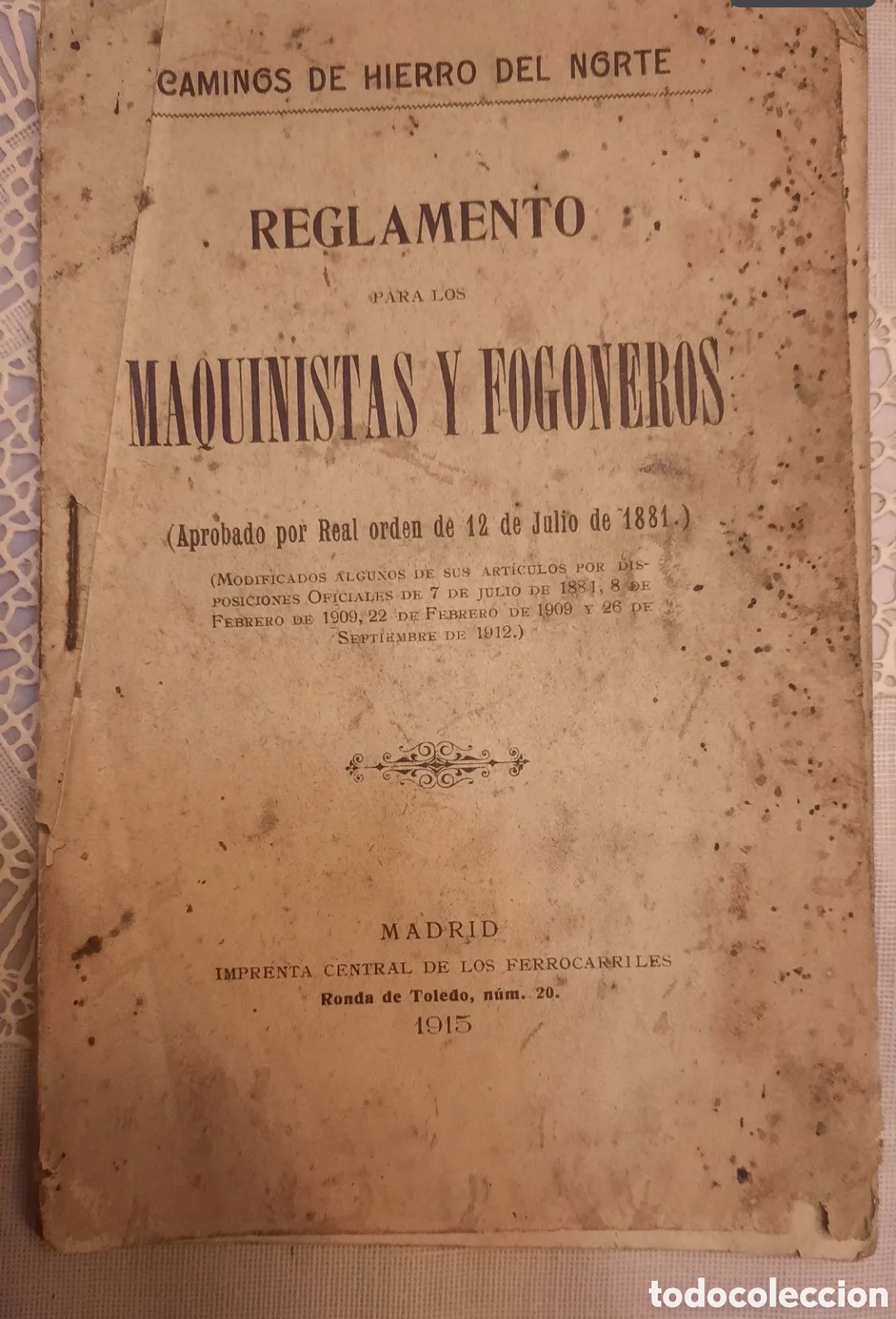 Libros de segunda mano: Libretas reglamento tren - Foto 2