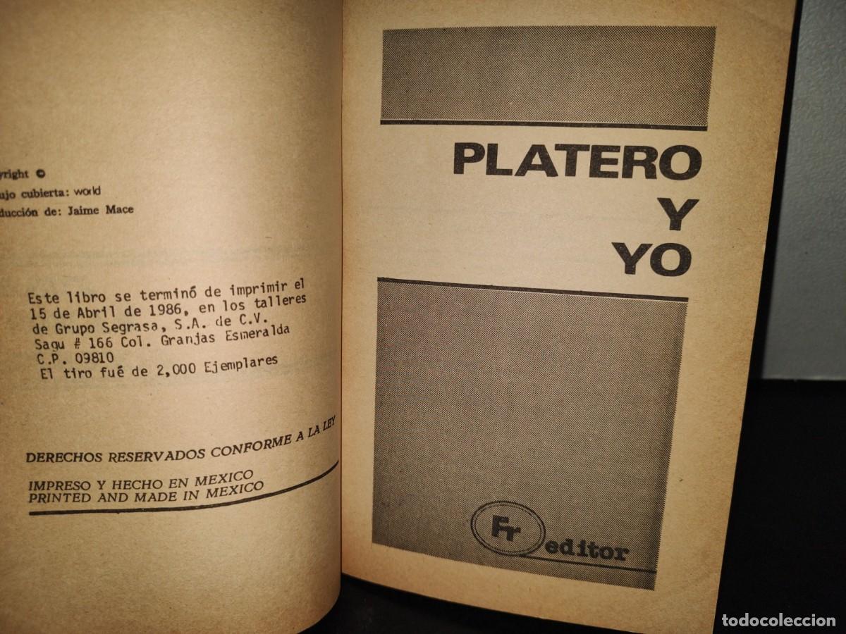 Libros de segunda mano: 208- platero y yo - juan ram&oacute;n jim&eacute;nez - fr editor - 1986 - Foto 3