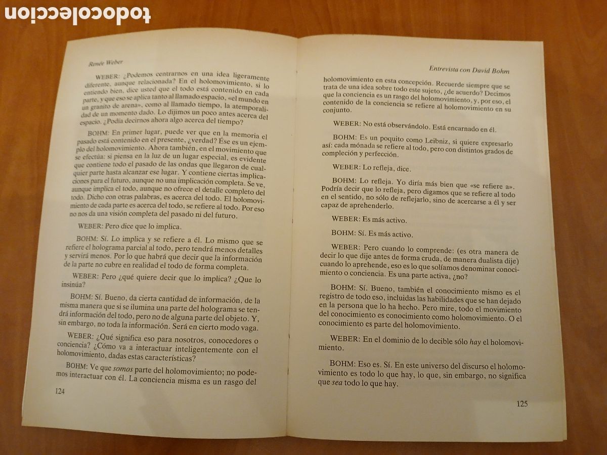 Libros de segunda mano: El paradigma hologr&aacute;fico. K. Wilber, D. Bohm y otros. - Foto 7