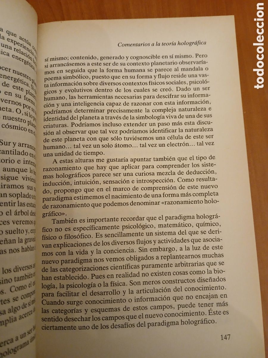 Libros de segunda mano: El paradigma hologr&aacute;fico. K. Wilber, D. Bohm y otros. - Foto 8