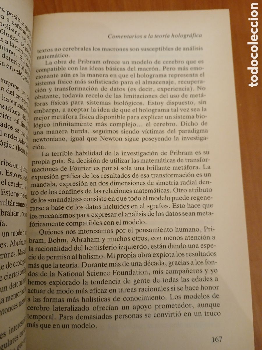 Libros de segunda mano: El paradigma hologr&aacute;fico. K. Wilber, D. Bohm y otros. - Foto 9