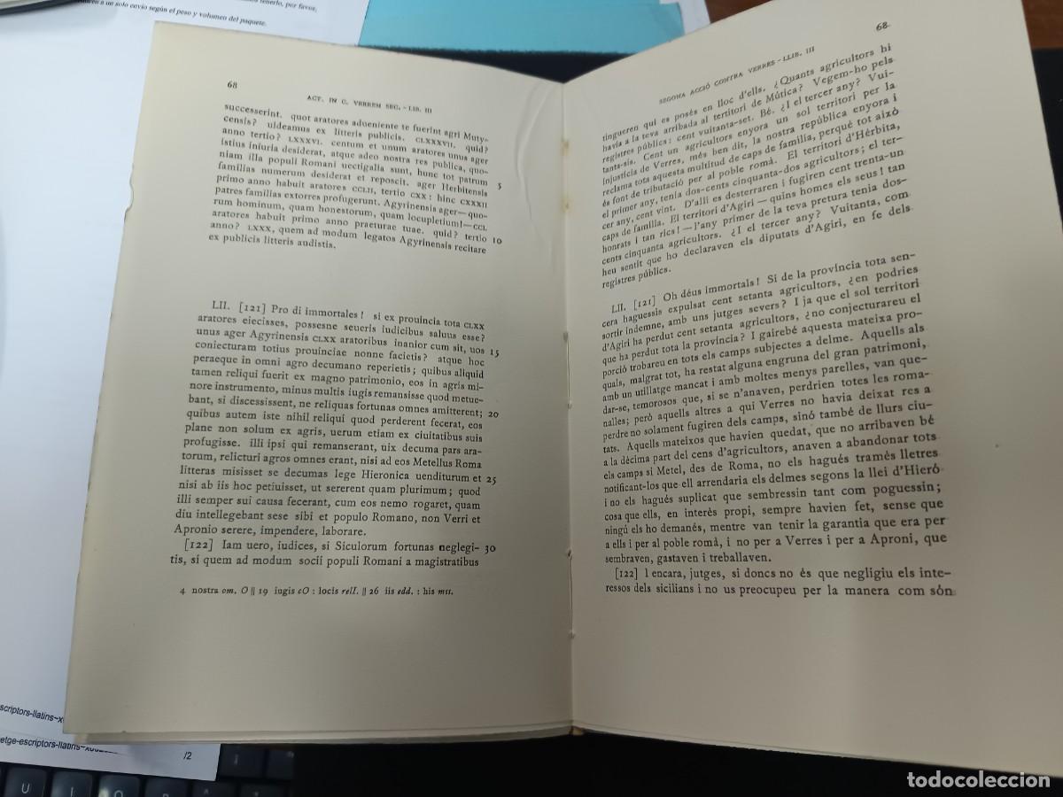 Libros de segunda mano: libro. CICER&Oacute;. DISCURSOS, VOL IV FUNDACI&Oacute; BERNAT METGE. ESCRIPTORS LLATIN. - Foto 2